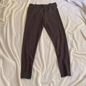 Loft Grey textured leggings Size M